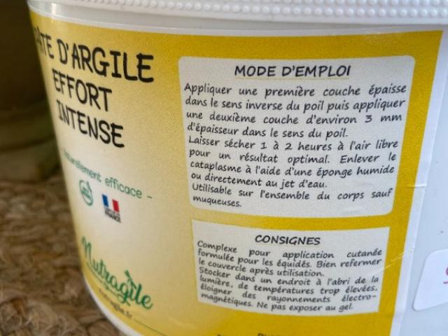 Pâte d'argile Effort Intense Nutragile